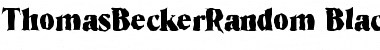 ThomasBeckerRandom-Black Regular Font