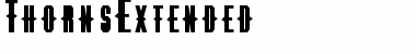 ThornsExtended Font