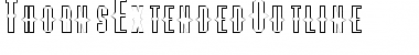 ThornsExtendedOutline Regular Font