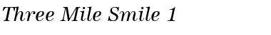 Three Mile Smile 1 Italic Font