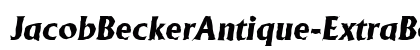 JacobBeckerAntique-ExtraBold Italic preview