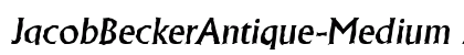 JacobBeckerAntique-Medium Italic preview