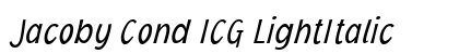 Jacoby Cond ICG LightItalic preview