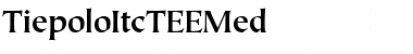 TiepoloItcTEEMed Font