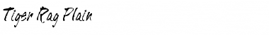 Tiger Rag Regular Font Tiger Rag Regular Font