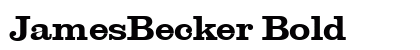 JamesBecker Bold preview