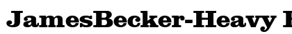 JamesBecker-Heavy Regular preview