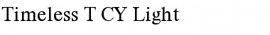 Timeless T CY Light Font