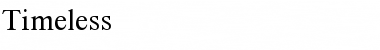 Timeless Regular Font Timeless Regular Font