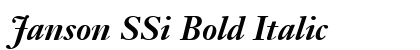 Janson SSi Bold Italic Preview