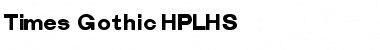 Times Gothic Font