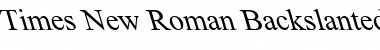 Download Times New Roman Backslanted Font