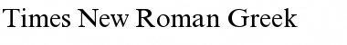Times New Roman Greek Regular Font