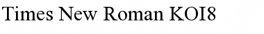 Times New Roman KOI8 Regular Font