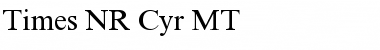 Download Times NR Cyr MT Font