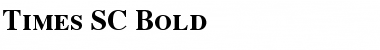 Times SC Bold Font Times SC Bold Font