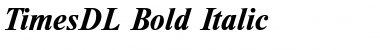 TimesDL Bold Italic Font