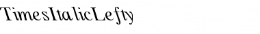 TimesItalicLefty Regular Font