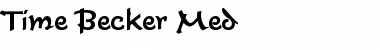 Download Time Becker Med Font Download Time Becker Med Font