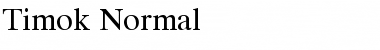 Timok Normal Font