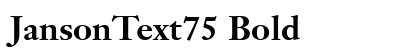 JansonText75 Bold preview