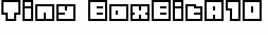 Tiny BoxBitA10 Font