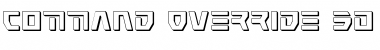 Download Command Override 3D Font