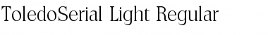 ToledoSerial-Light Regular Font
