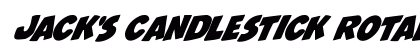 Jack's Candlestick Rotalic Italic preview