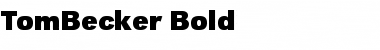 TomBecker Bold Font