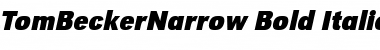 TomBeckerNarrow Font