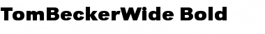 TomBeckerWide Font