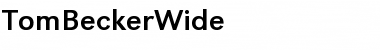 TomBeckerWide Font