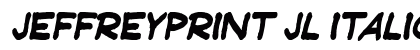 JeffreyPrint JL Italic Preview