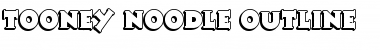 Tooney Noodle Outline Font