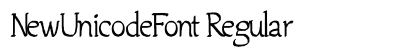 NewUnicodeFont Regular preview