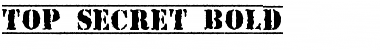 Top Secret Font