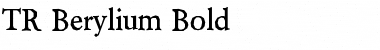 TR Berylium Bold Font