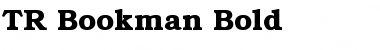 TR Bookman Bold Font TR Bookman Bold Font