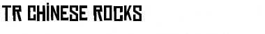 TR Chinese Rocks Font