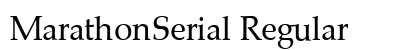 MarathonSerial Regular preview