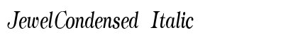 JewelCondensed Italic preview