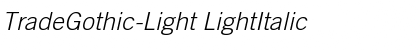 Download TradeGothic-Light Font