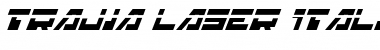 Trajia Laser Italic Font