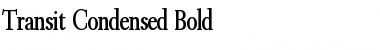 Transit Condensed Bold Font