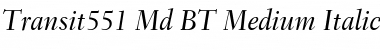 Transit551 Md BT Font