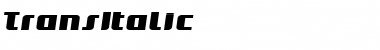 Download TransItalic Font Download TransItalic Font