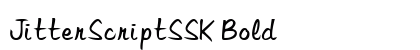 JitterScriptSSK Bold preview