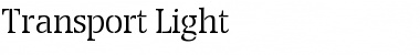 Transport Light Font