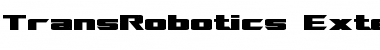 TransRobotics Extended Bold Font